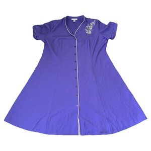 Allison Woods Dress Womens 30W Lavender Purple Fit & Flare Plus